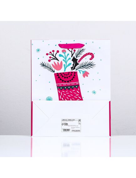 Пакет ламинированный "Подарочный носочек" 26 x 32 x 12 , изображение 2
