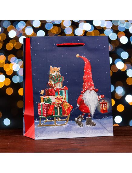 Пакет подарочный "С подарочками", 18 х 22,3 х 10 см , изображение 3