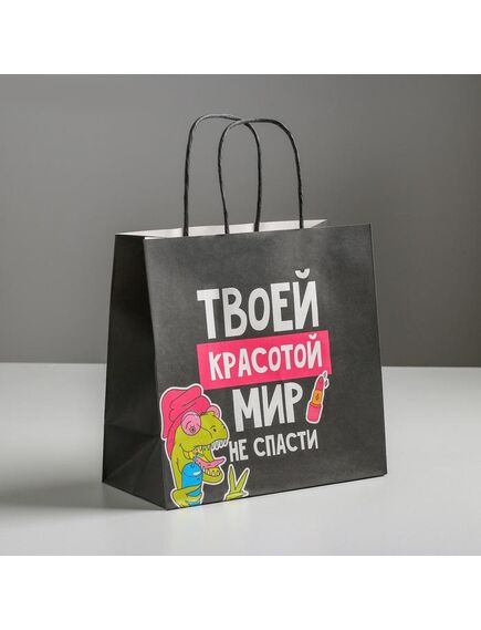 Пакет подарочный «Красота», 22 х 22 х 11 см 