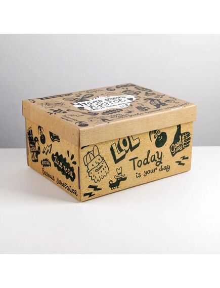 Коробка складная «Крафт», 31,2 х 25,6 х 16,1 см , изображение 3