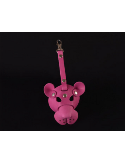 Сувенир маска тигр розовый 