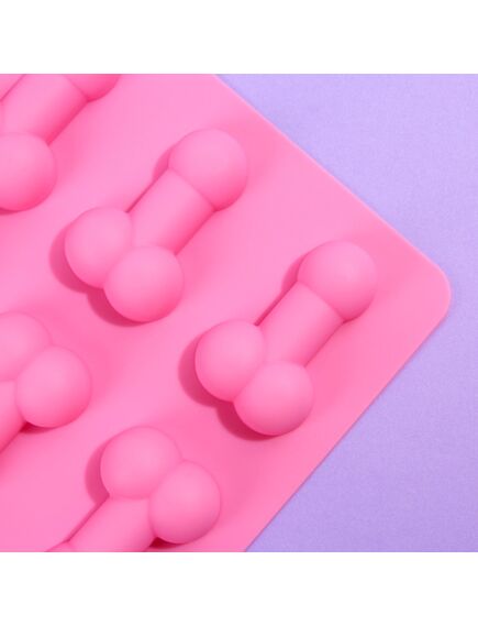 Форма для льда и шоколада «Всё отсосительно», силикон, 18.5 х 14.2 х 1.6 см, цвет розовый 18+ , изображение 3