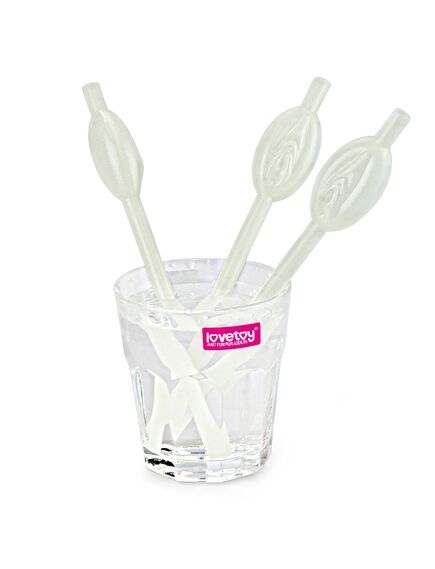 Коктейльные трубочки "Вагинки" светящиеся , изображение 5