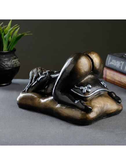 Копилка "Лолита" бронза-золото, 22х14х12см , изображение 2