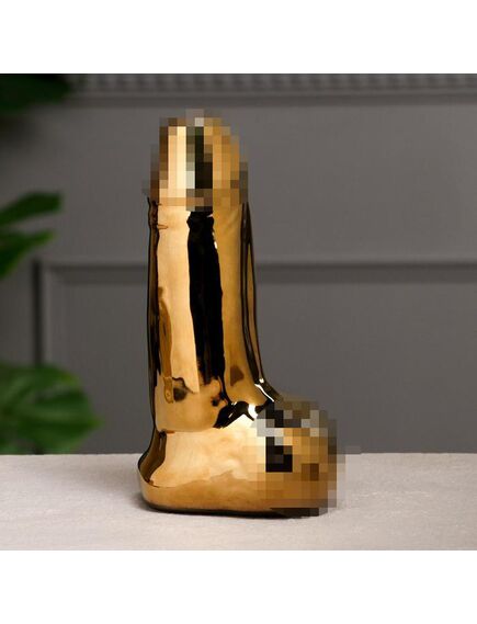 Бокал "Достоинство", золотистый, 21 см , изображение 2