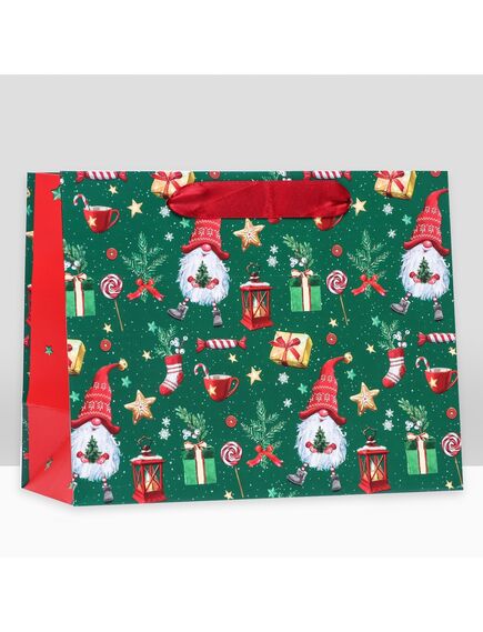 Пакет подарочный "Салют подарков ", 23 х 17,8 х 9,8 см 