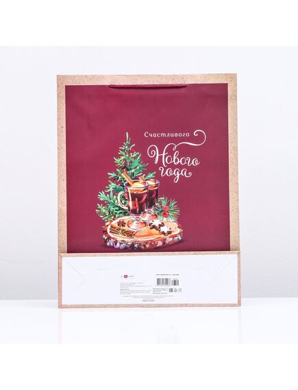 Пакет подарочный "Пихта", 33 х 42,5 х 10 см , изображение 2