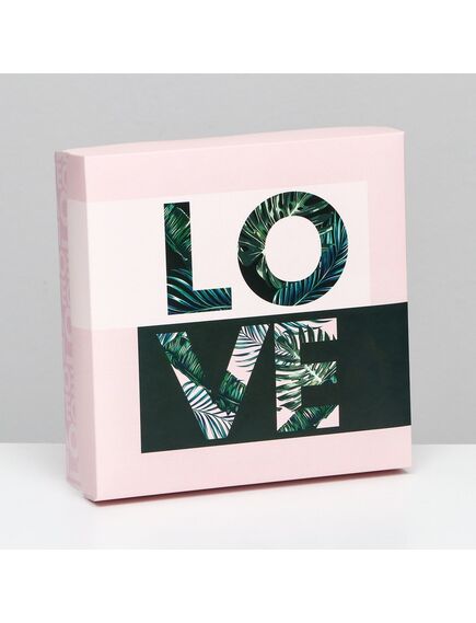 Коробка складная, Love 23 х 23 х 6,5 см 