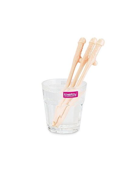 Коктейльные трубочки в виде фаллосов 9шт , изображение 2