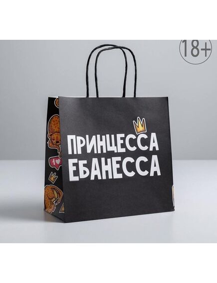 Пакет подарочный «Принцесса», 22 х 22 х 11 см 