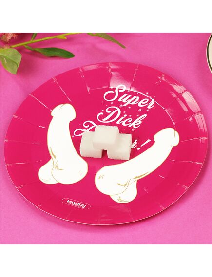 Картонные тарелки с членами  6шт , изображение 4