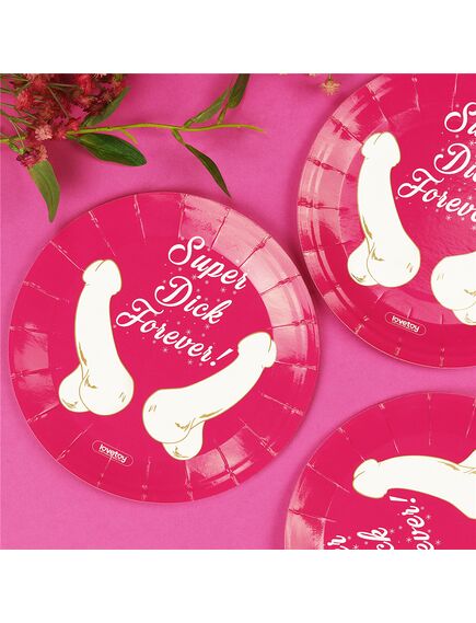 Картонные тарелки с членами  6шт , изображение 5