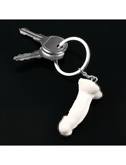 Брелок «Счастливый конец», белый, 4,5см, 18+ , изображение 2