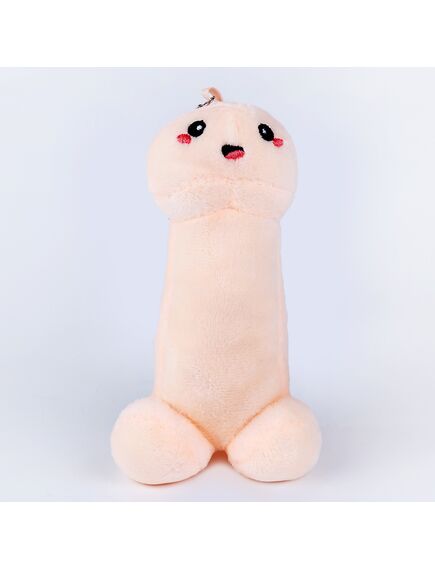 Мягкая игрушка «18+» на брелоке, 16 см, цвет бежевый 