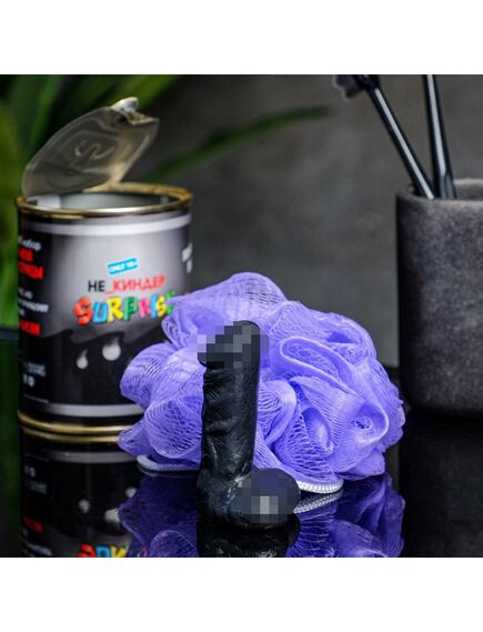 Набор в консервной банке "Сюрприз" мыло + мочалка , изображение 5