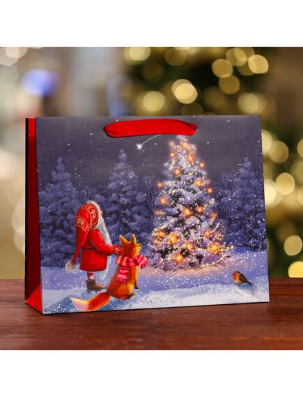 Пакет подарочный "Волшебное чудо ",люкс 32 х 26 х 12 см 