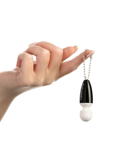 Вибратор - брелок, 5х2,5 см, чёрный , изображение 3