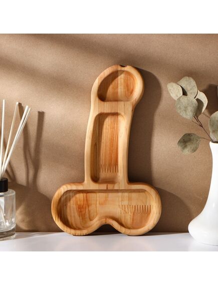 Блюдо для подачи «L», в подарочной коробке, береза, 25×16,5×1,8см , изображение 3