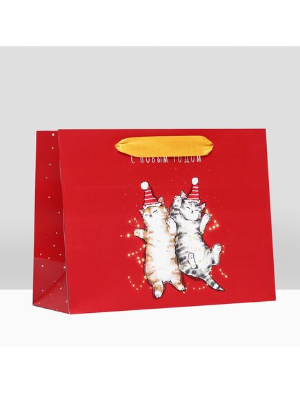 Пакет подарочный "Настроение праздник ", 23 х 17,8 х 9,8 см , изображение 3