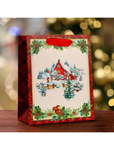 Пакет подарочный "Сказочный дом ", 18 х 22,3 х 10 см , изображение 3