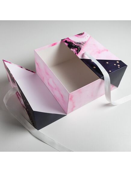 Коробка подарочная «Мрамор», 29,5 × 29,5 × 14,5 см , изображение 3