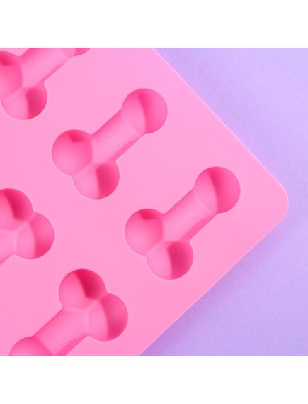 Форма для льда и шоколада «Нежно», силикон, 18.5 х 14.2 х 1.6 см, цвет розовый 18+ , изображение 4
