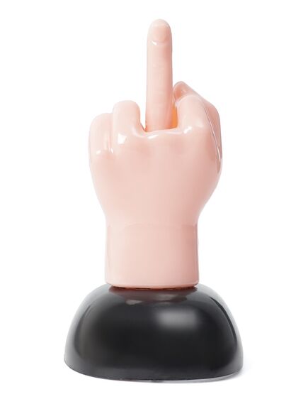 Сувенир с двигающимся пальцем FUCK OFF, на солнечной батарее, 13 см 