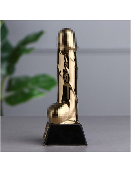 Статуэтка "Герой труда", цвет золотистый, покрытие булат, 21 см , изображение 2