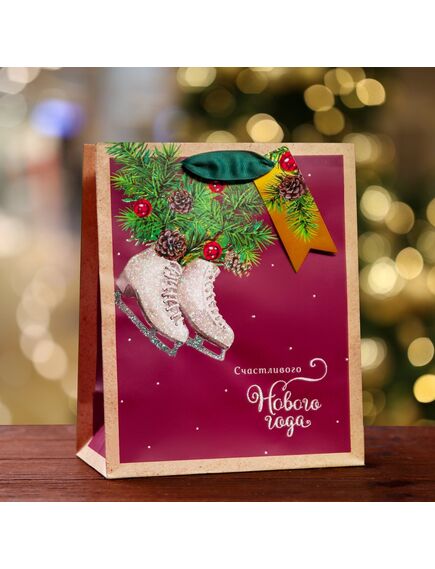 Пакет подарочный "Твой подарок ", люкс 18 х 22,3 х 10 см 