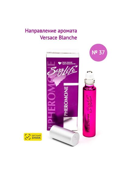 Духи масляные с феромонами Sexy Life № 37, женские – философия аромата Versace Blanche 