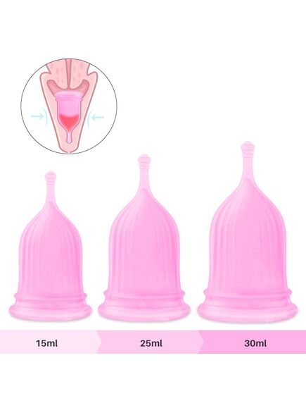 Набор менструальных чаш 3 штуки "Rehanna" , изображение 3