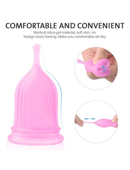 Набор менструальных чаш 3 штуки "Rehanna" , изображение 5