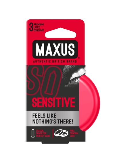Презервативы ультратонкие Maxus Sensitive, 3 шт 