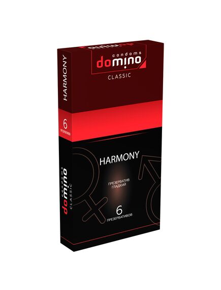 Гладкие № 6 ПРЕЗЕРВАТИВЫ "DOMINO" HARMONY Гладкие 6 штук 