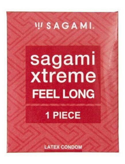 Презервативы Sagami Xtreme Feel Long латексные, ультра прочные 1шт. 