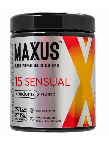 Анатомические презервативы Maxus Sensual X-Edition, 15 шт. 