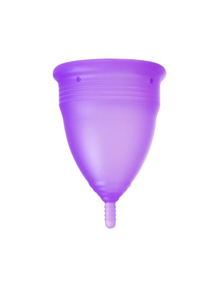 ГИГИЕНИЧЕСКАЯ МЕНСТРУАЛЬНАЯ ЧАША EROMANTICA, СИЛИКОН, ФИОЛЕТОВАЯ, L , изображение 2