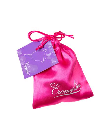 ГИГИЕНИЧЕСКАЯ МЕНСТРУАЛЬНАЯ ЧАША EROMANTICA, СИЛИКОН, ФИОЛЕТОВАЯ, L , изображение 5