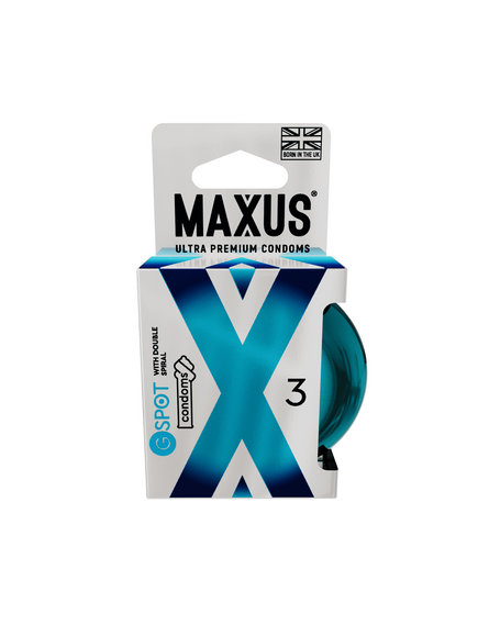 Презервативы MAXUS G spot, двойная спираль, 3 шт 