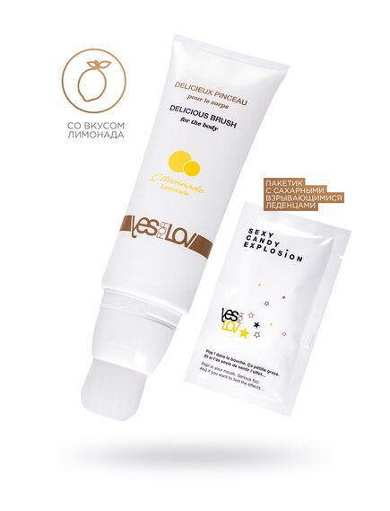 Премиальный массажный съедобный лубрикант YESforLOV 'Лимонад' , изображение 5