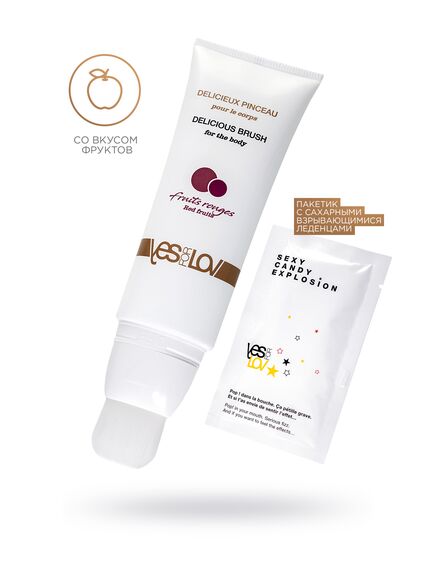 Премиальный массажный съедобный лубрикант YESforLOV "Красные фрукты' , изображение 5