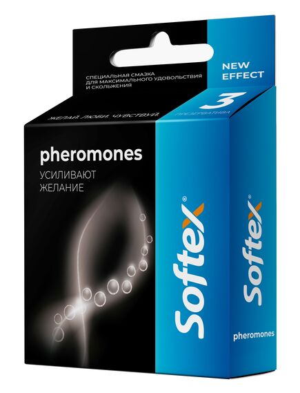 Презервативы, усиливающие желание с ароматом тутти - фрутти, Softex Pheromones - 3 шт. 
