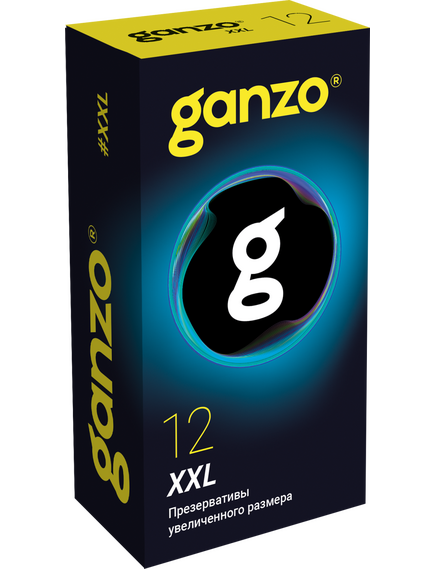 Презервативы Ganzo XXL, латекс, 12 шт 