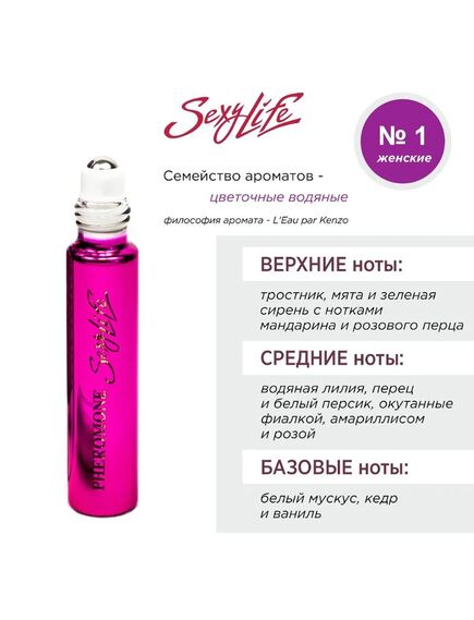 Духи масляные с феромонами Sexy Life № 01, женские – философия аромата L'Eau par Kenzo , изображение 3