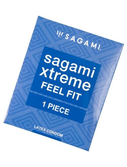 Презервативы Sagami Xtreme Feel Fit латексные, супер облегающие 1шт. 