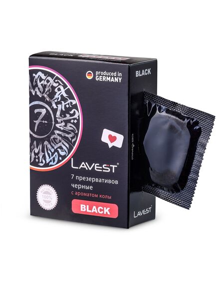 Презервативы LAVEST Black 7шт , изображение 2
