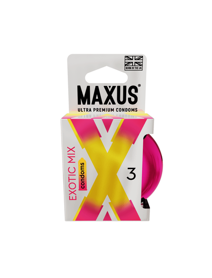 Презервативы MAXUS Exotic Mix, ароматизированные, 3 шт 