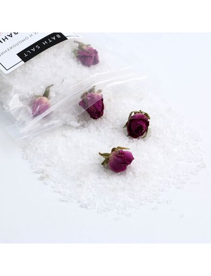 Соль для ванны с бутонами роз, расслабление и омоложение, 150 г, аромат розы, BEAUTY FOX , изображение 3