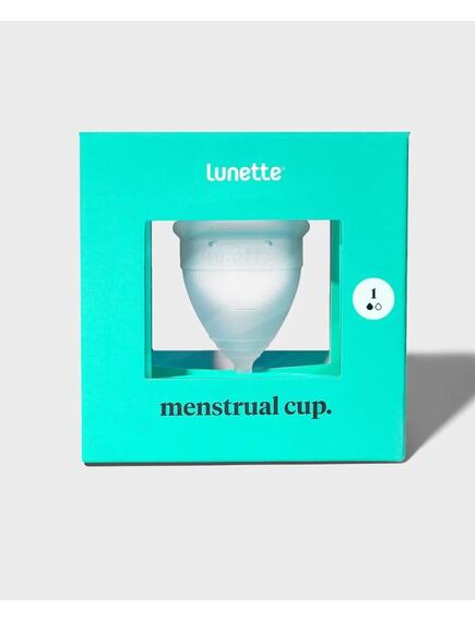 Менструальная чаша Lunette прозрачная Model 1 , изображение 2