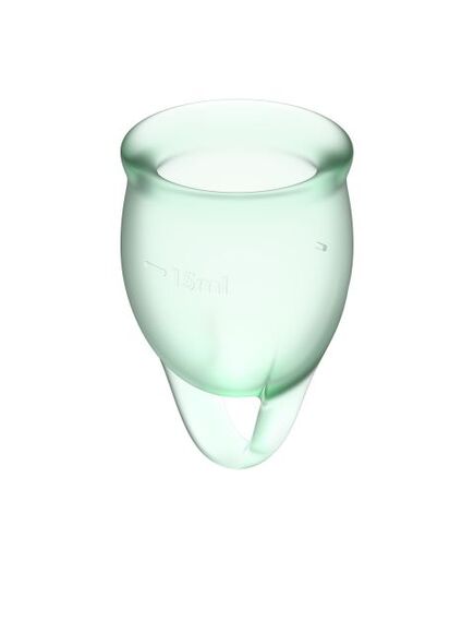 Набор менструальных чаш Satisfyer Feel confident Menstrual Cup (light blue) , изображение 4